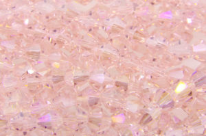 Pink AB Crystal Bicones