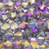 Purple Black Diamond AB Crystal Bicones