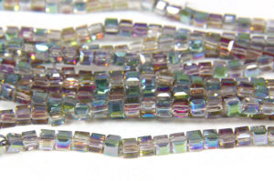 Pixie Green AB Crystal Cube