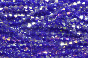 Cobalt Blue AB Crystal Bicones