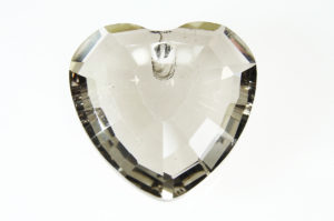 Lustre Smoke Heart Crystal Pendant
