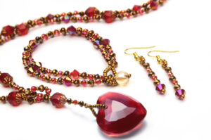 Heart's Desire Coco Lariat Necklace, Bracelet and Earrings