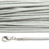 Silver Grey Silky Cord Necklace