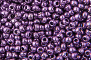 Metallic Deep Violet Preciosa Seed Beads