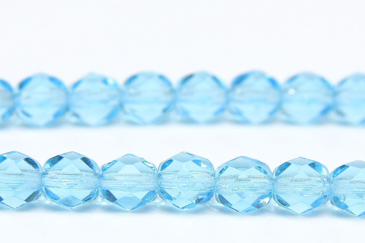 Transparent Blue Water Fire Polished