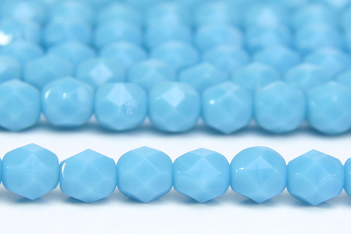 Opaque Summer Blue Fire Polished