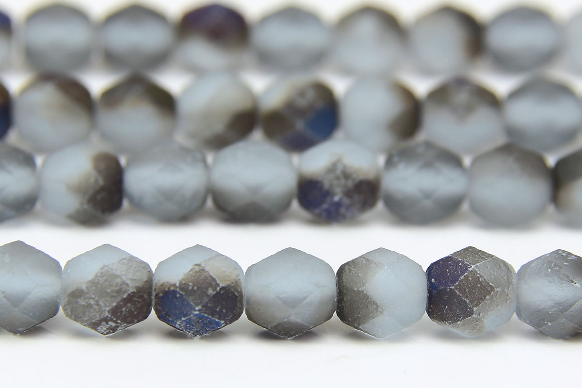 Frosted Grey Sky Fire Polished