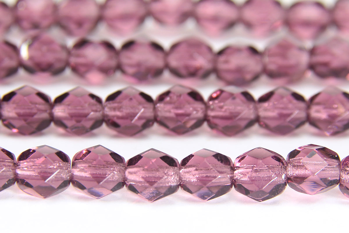 Transparent Damson Fire Polished