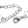 Silver Plated Brass Two Strand Clasps