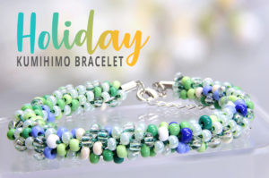 Holiday Eight Strand Beaded Kumihimo Bracelet Pattern Download