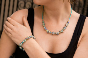 Fluorite Delight Tranquility Necklace and Bracelet