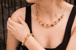 Mookaite Shimmer Tranquility Necklace and Bracelet