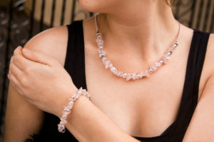 Rose Quartz Tranquility Necklace and Bracelet