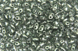 Semi Metallic Olive Preciosa Twin Beads