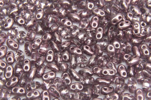Semi Metallic Orchid Preciosa Twin Beads