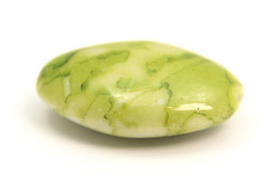 Pistachio Acrylic Jupiter Oval Beads