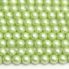 6mm Pastel Pistachio Frosted Preciosa Glass Pearl Beads