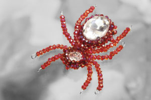 Ravishing Ruby Sparkly Beaded Spider Kit