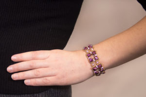 Damson Berkeley Square Bracelet and Earring Kit