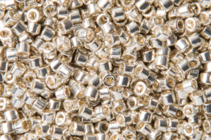 Galvanised Silver Delica Beads