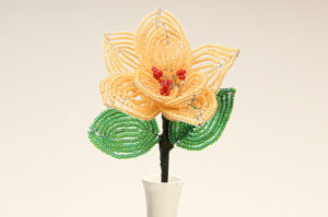 Sun Glow Pretty Petals Beaded Flower