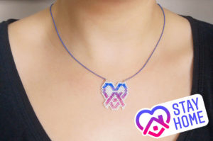 Stay Home Heart Pattern Download