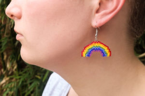 Mini Rainbow Earrings Pattern Download