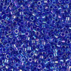 Lined Blue Violet AB Delica Beads