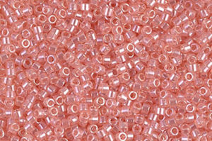 Transparent Pink Luster Delica Beads