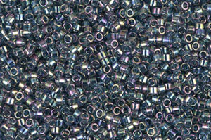 Transparent Blue Grey Luster AB Delica Beads