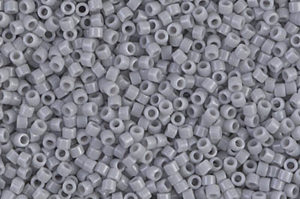 Opaque Ghost Grey Delica Beads