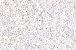 White Pearl AB Delica Beads