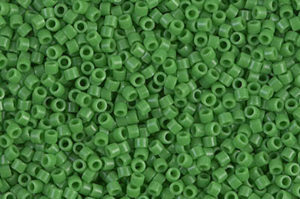 Opaque Pea Green Delica Beads