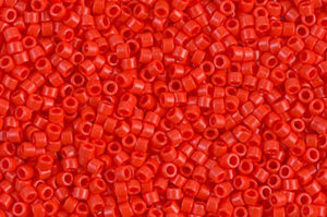 Opaque Light Siam Delica Beads