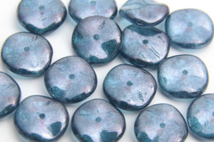California Blue Ripple Bead
