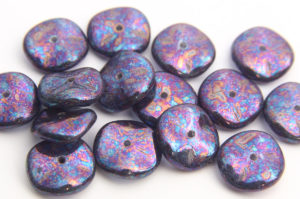 Purple Rainbow Ripple Bead