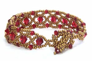 Venetian Bicone Crystal Bracelet Pattern Download