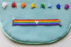 Rainbow Hearts Bracelet Pattern Download