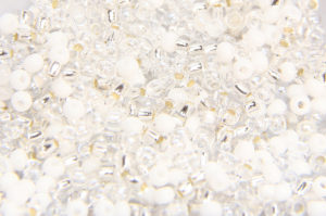 Snow White Mix 10/0 Preciosa Seed Beads