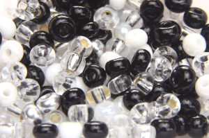 Alpine Monochrome Mix 6/0 Preciosa Seed Beads