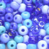 Sea Blue Mix 6/0 Preciosa Seed Beads