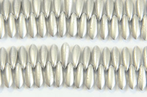 Opaque Silver Czech Glass Daggers