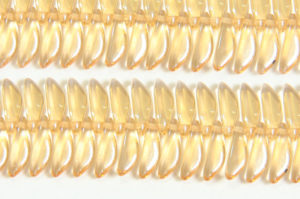 Transparent Champagne Czech Glass Daggers