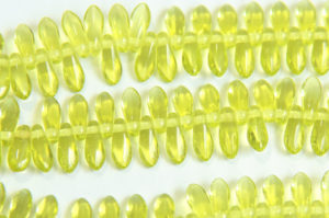 Transparent  Lime Czech Glass Daggers