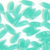 Frosted Turquoise Czech Glass Daggers