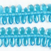 Transparent azure Blue Czech Glass Daggers