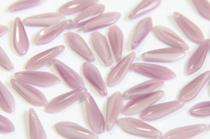 Milky Lavender Hurricane Czech Glass Daggers