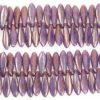 Picaso Bronzed Purple Czech Glass Daggers