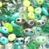 Spring Green Mix Preciosa Twin Beads