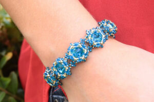 Aquarius Starburst Rivoli Bracelet and Earring Kit